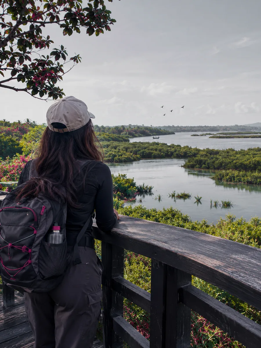 Vista en el humedal de Muthurajawela